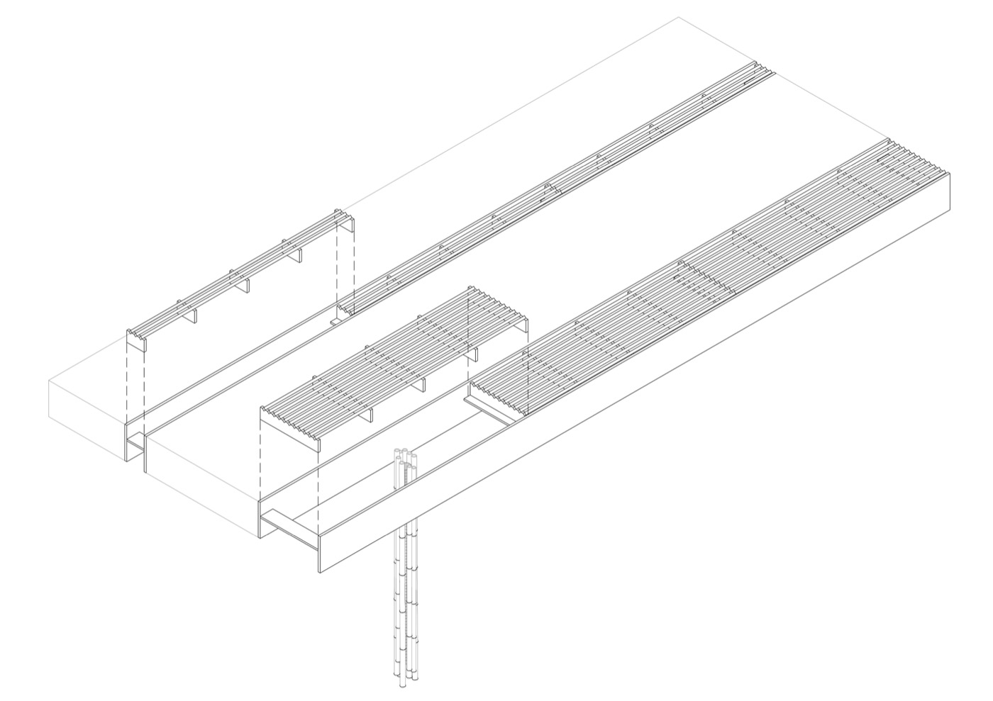 大樣圖，，中原大學「泉源之谷」（Vale of Springs）／陳宣誠（ArchiBlur Lab / 共感地景創作）、蘇弘(＋＋工作室)、王文心(王文心設計工作室)