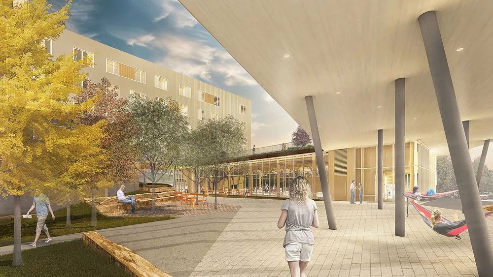 University of Arkansas Stadium Drive Residence Halls. Image courtesy of LWA