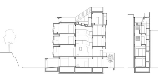 剖面圖,順和光景透天厝/原典建築師事務所