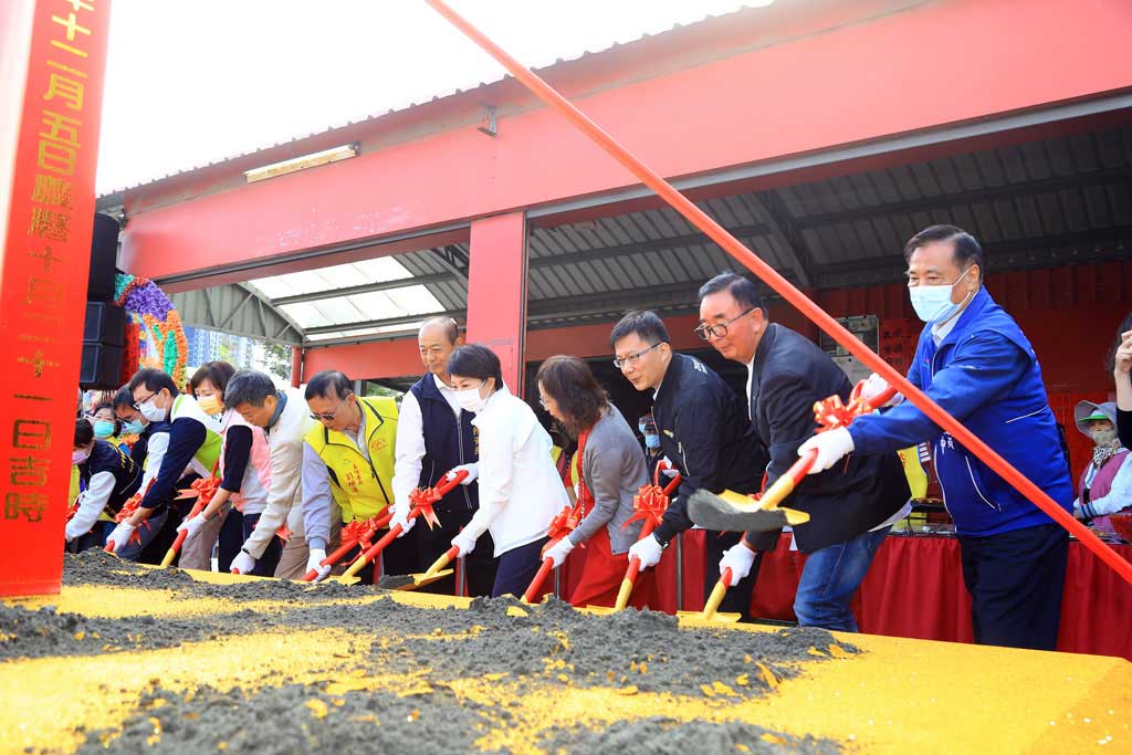 西屯區大河里福德祠為全台第1座採用國際競圖而設計建造的土地公廟,2020年12月5日舉行開工典禮