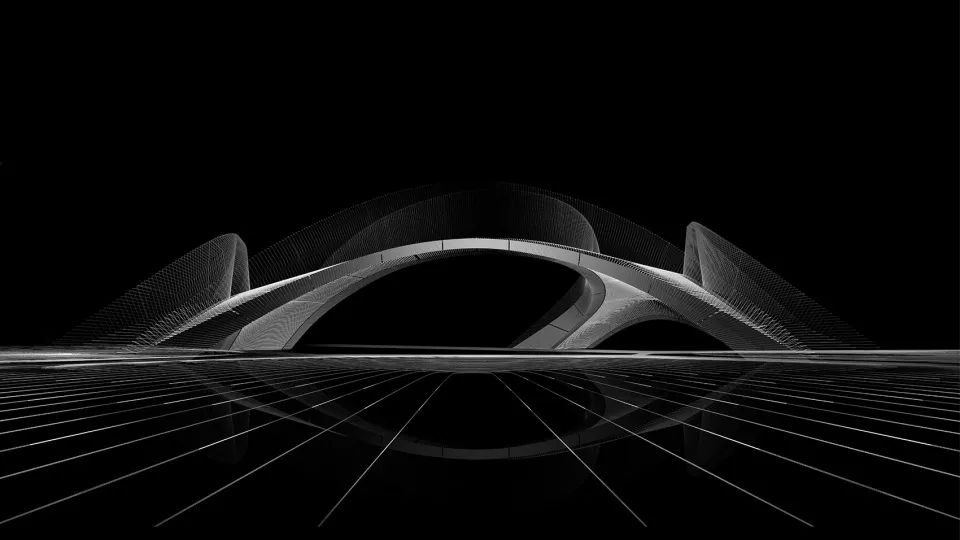 概念圖 威尼斯Striatus人行步橋／Zaha Hadid Architects