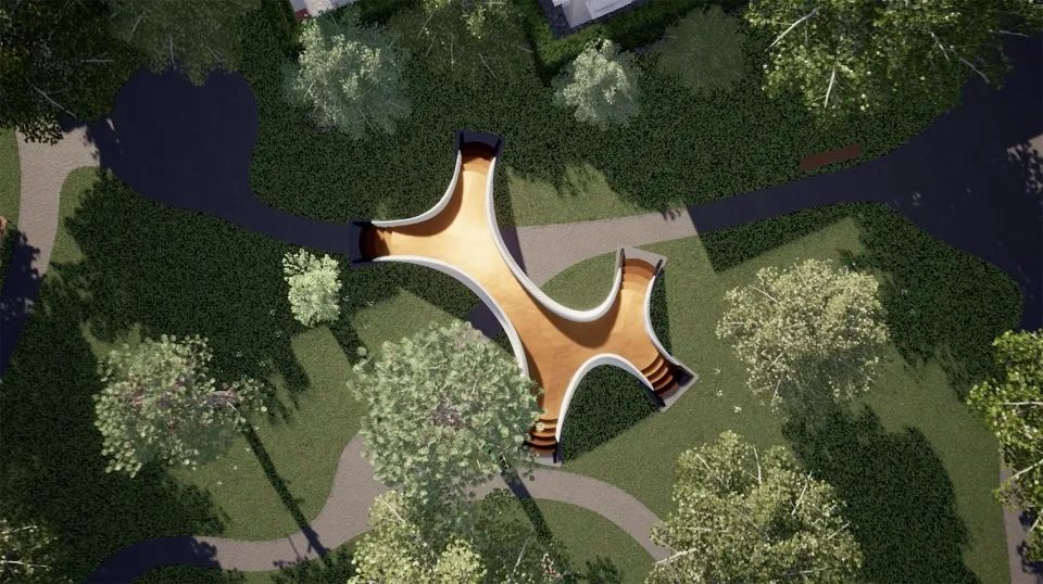 效果圖 威尼斯Striatus人行步橋／Zaha Hadid Architects
