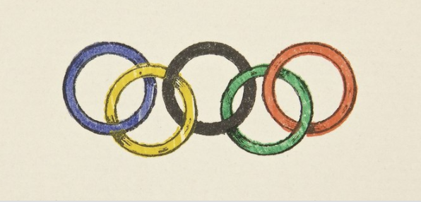 1913年顧拜旦設計的奧運五環