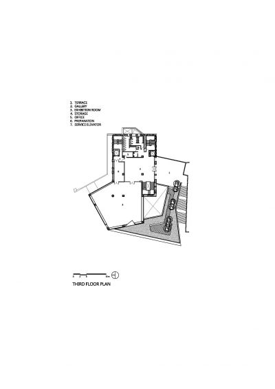 三層平面圖，彰化縣立美術館／黃明威建築師事務所