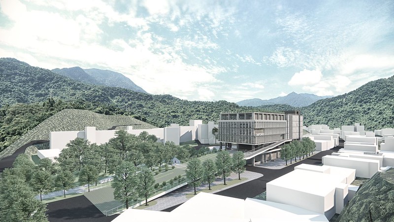 台電訓練所所本部新建綜合大樓競圖 萬有為建築師事務所 設計提案效果圖