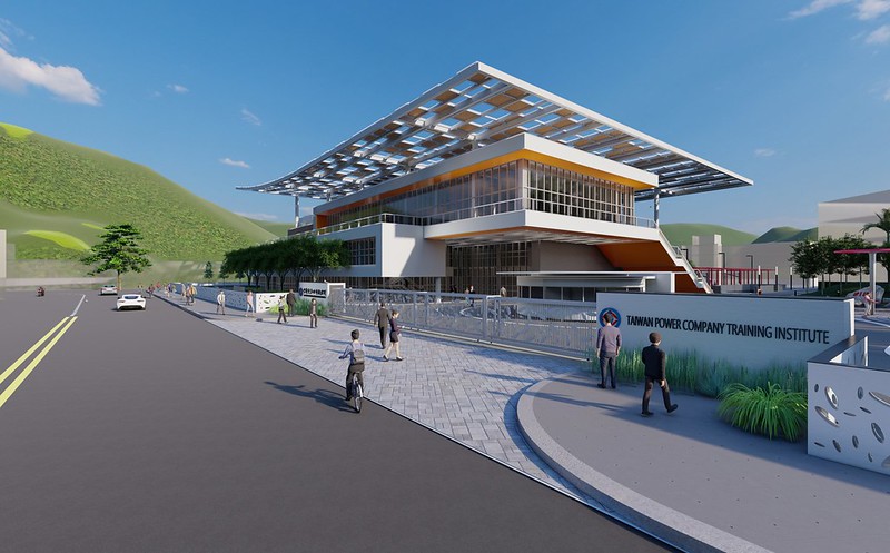 台電訓練所所本部新建綜合大樓競圖 張峰溢建築師事務所 設計提案效果圖