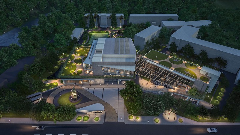 台電訓練所所本部新建綜合大樓競圖 第3名 陳章安建築師事務所 設計提案效果圖