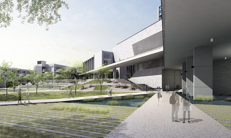 台電訓練所所本部新建綜合大樓競圖 第1名 黃明威建築師事務所 設計提案效果圖3