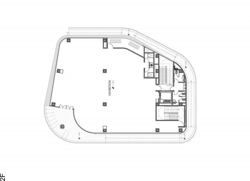 二層平面圖,捷安特研發中心及旗艦店/黃明威建築師事務所