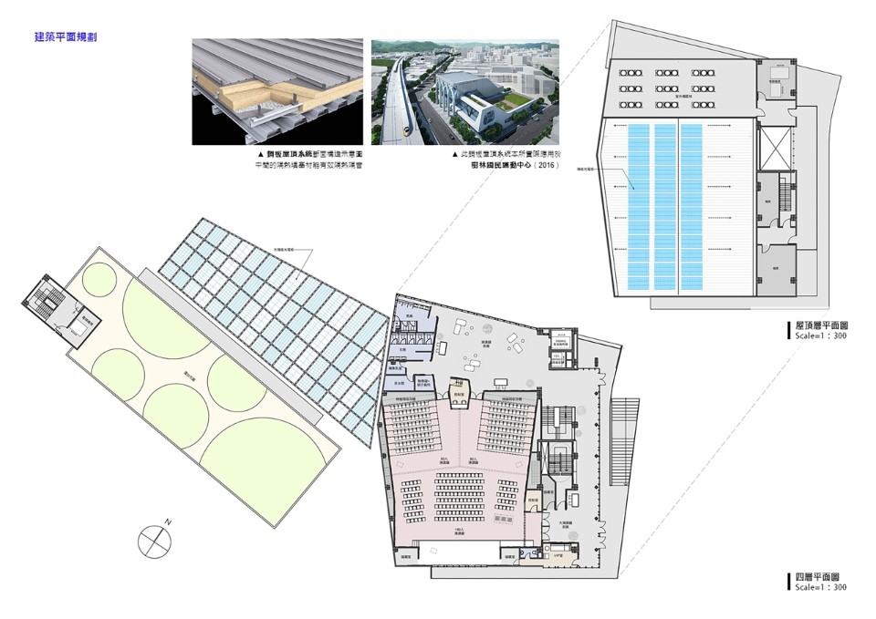 四層平面圖，台電訓練所所本部綜合大樓競圖提案／陳章安建築師事務所