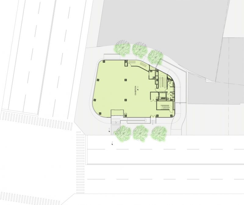 基地配置圖,捷安特研發中心及旗艦店/黃明威建築師事務所