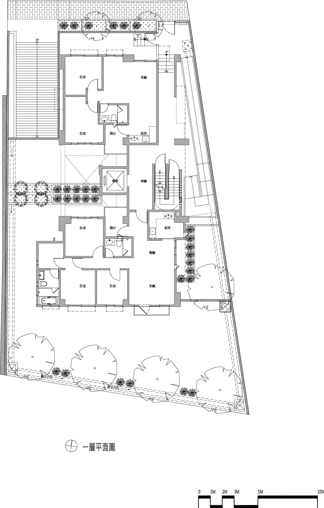 1F平面圖 政大馥中／林祺錦建築師事務所