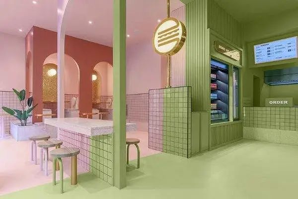 漢堡餐廳室內設計Bun Burgers Amendola／Masquespacio