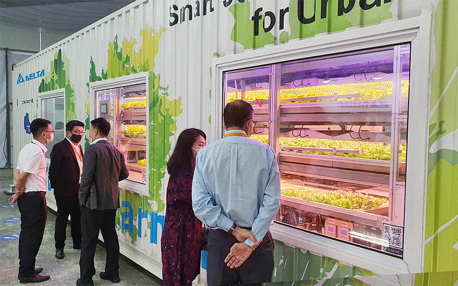 台達協助JTC在新加坡打造貨櫃型植物工場