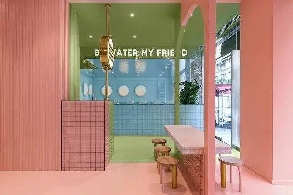 漢堡餐廳室內設計Bun Burgers Amendola／Masquespacio