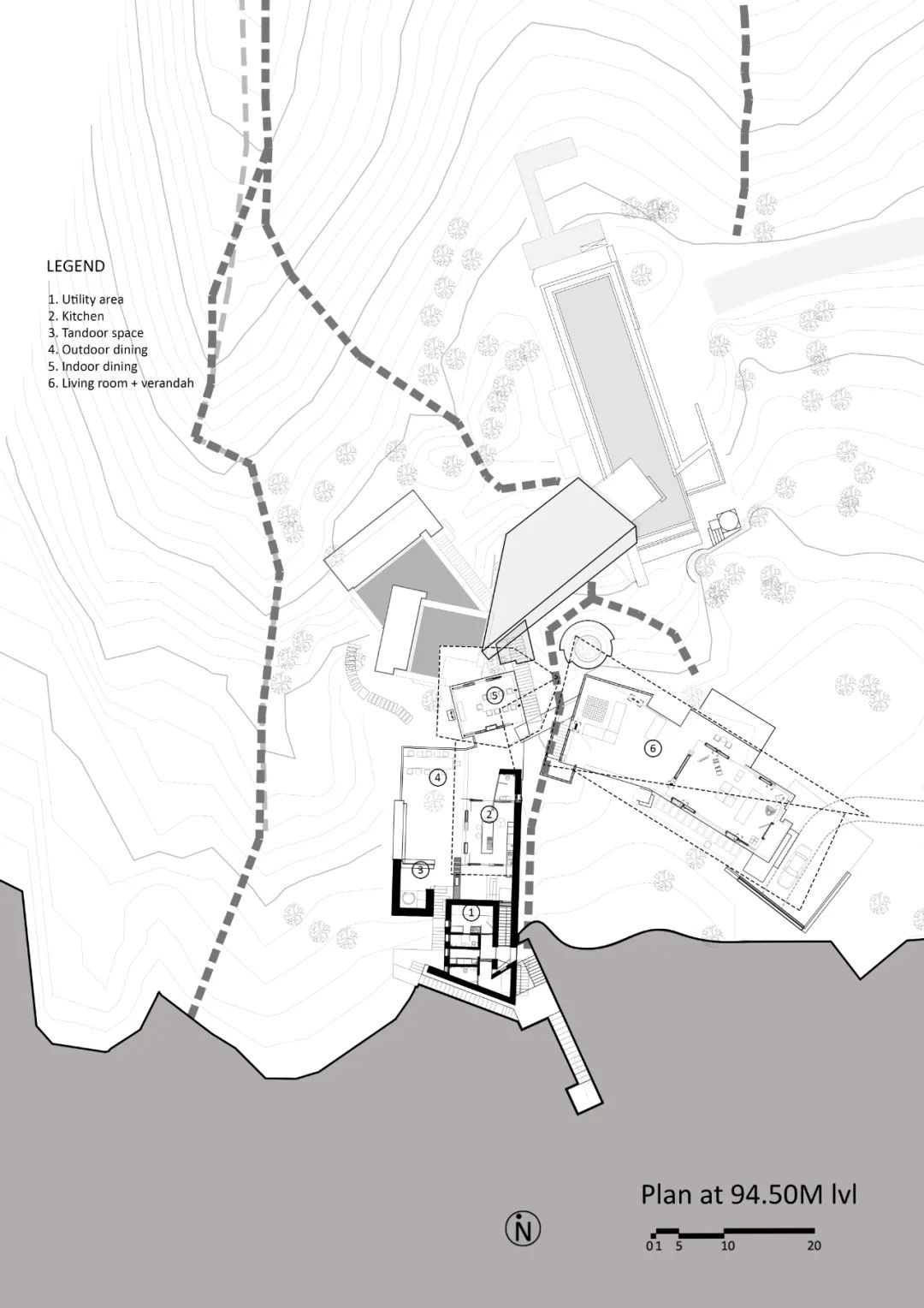 印度三溪之屋House of Three Streams／Malik Architecture