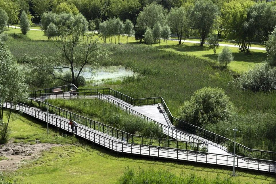多層次的綠意生態空間 莫斯科河濱公園景觀設計 Moscow Moskva River landscape design／WOWHAUS
