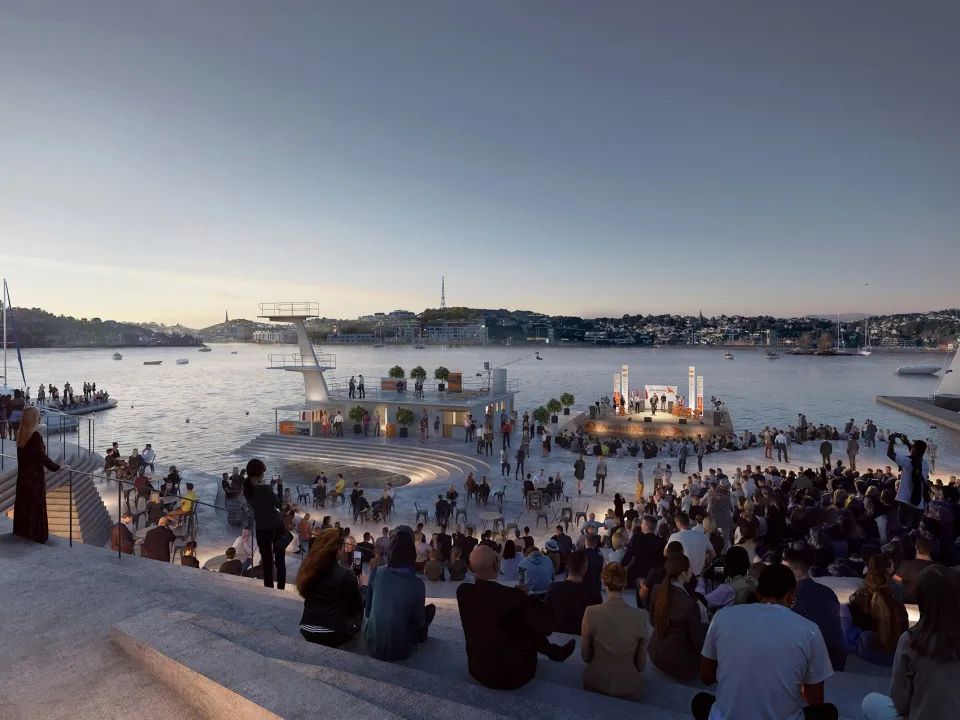 全年活躍的聚集場所©Snøhetta / Aesthetica Studio 挪威Knubben浴場重建計畫／Snøhettae
