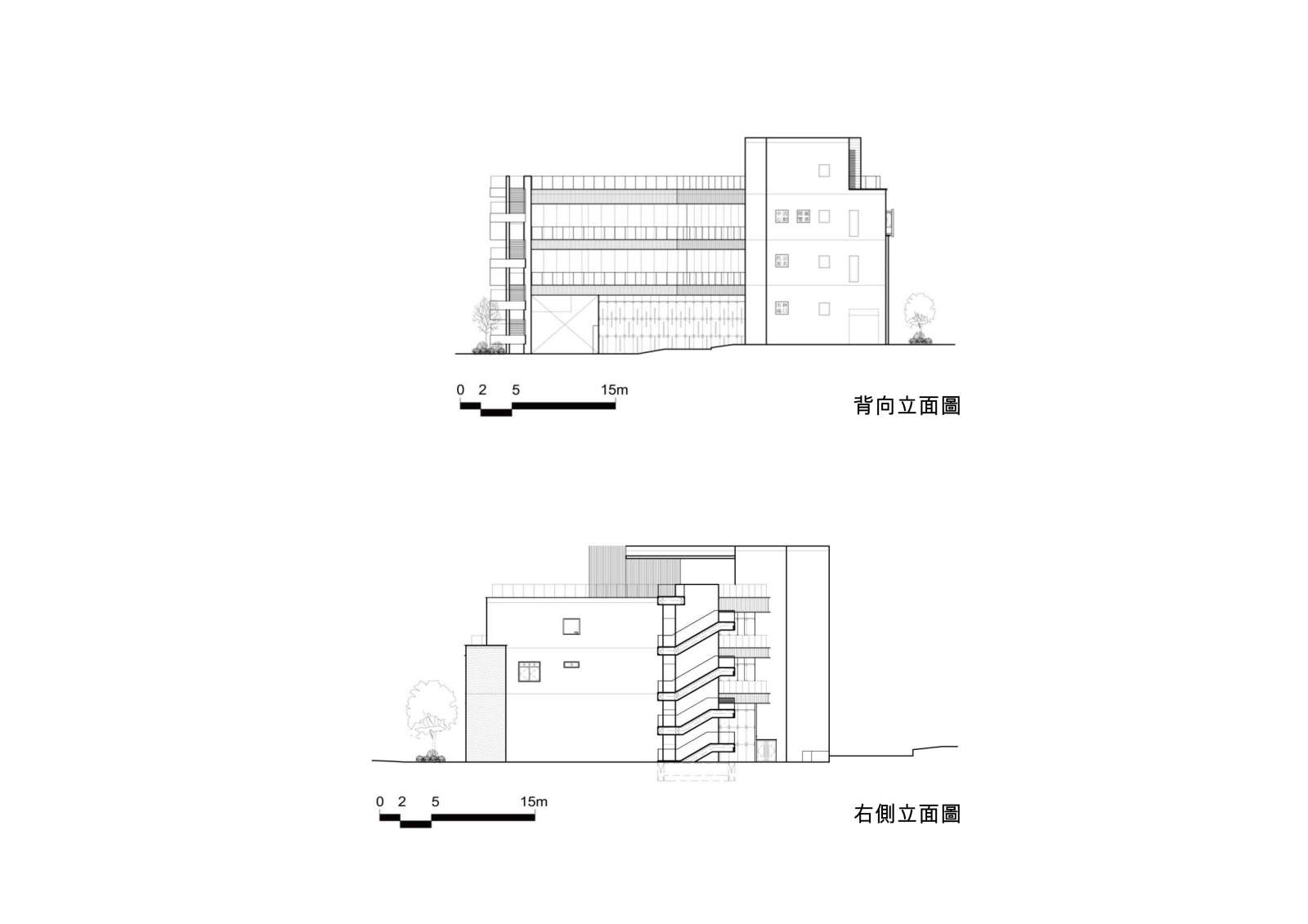 立面圖 Elevation Market 新北市林口公有零售市場／盧俊廷建築師事務所