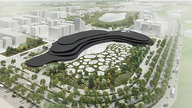 桃園流行音樂露天劇場競圖 第三名:張瑪龍陳玉霖聯合建築師事務所