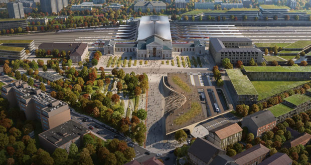綠色聯接，Zaha Hadid Architects 贏得「維爾紐斯火車站綜合體改造」競圖