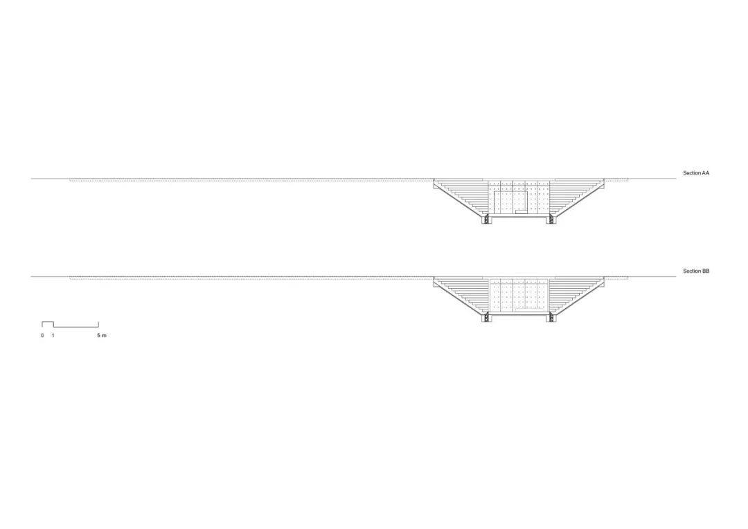 剖面圖 © David Telerman 沙漠裡上下顛倒的金字塔，McNeal 020 展亭／Atelier David Telerman