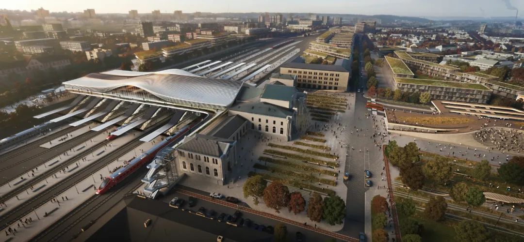 Vilnius Railway Station 維爾紐斯火車站綜合體改造競圖/Zaha Hadid Architects