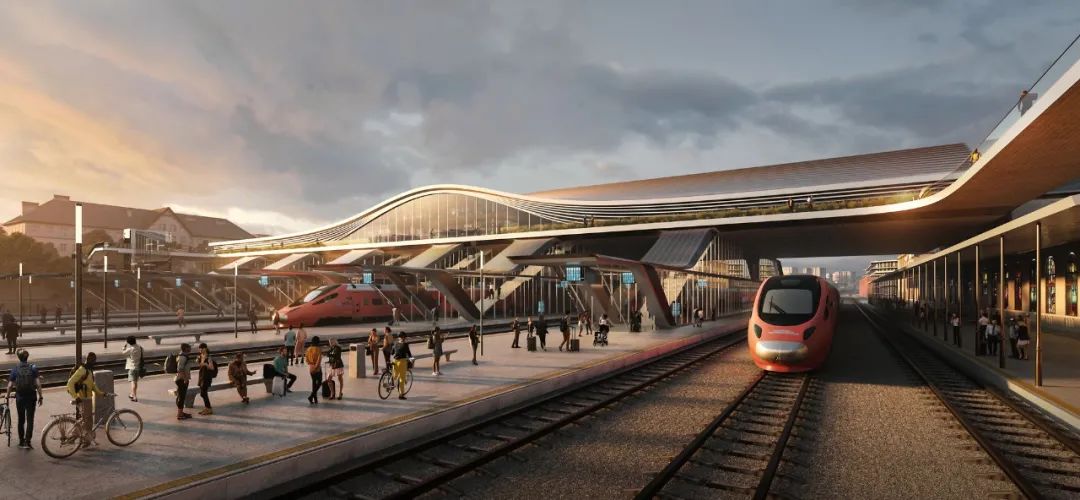 Vilnius Railway Station 維爾紐斯火車站綜合體改造競圖／Zaha Hadid Architects 