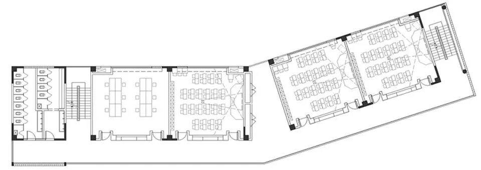 教學樓標準平面圖 Plan 上海嘉定同濟大學附屬實驗小學/劉宇揚建築事務所