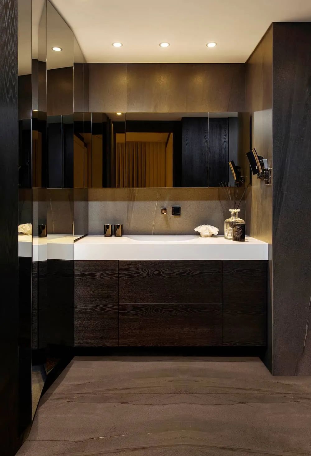 衛浴空間 洗手間 廁所 以色列豪華公寓頂樓室內設計 Israel Interior Design Weiss Penthouse/K.O.T Architects