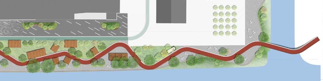 平面圖 Plan Shanhai Waterfront Public Space 上海閔行橫涇港東岸水岸景觀空間／SPARK思邦