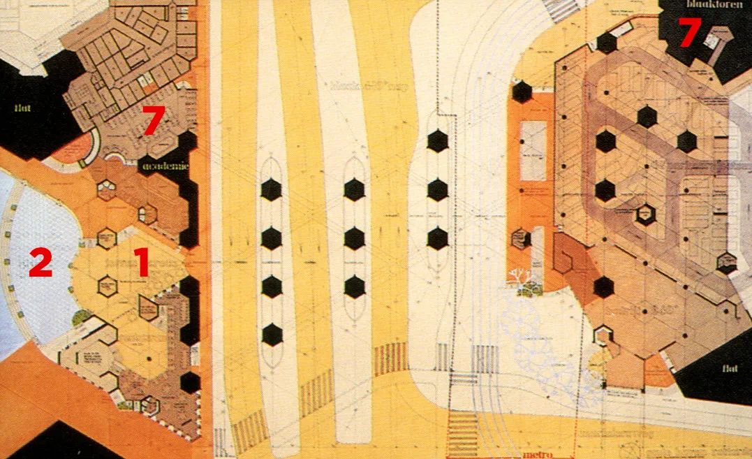Cube Houses地面層平面圖 Plan