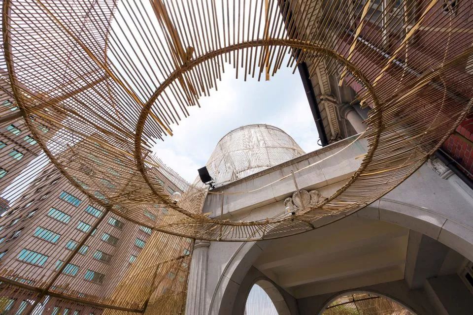 台北當代藝術館竹構 竹編 筌裝置藝術 taiwan bamboo structure／范承宗