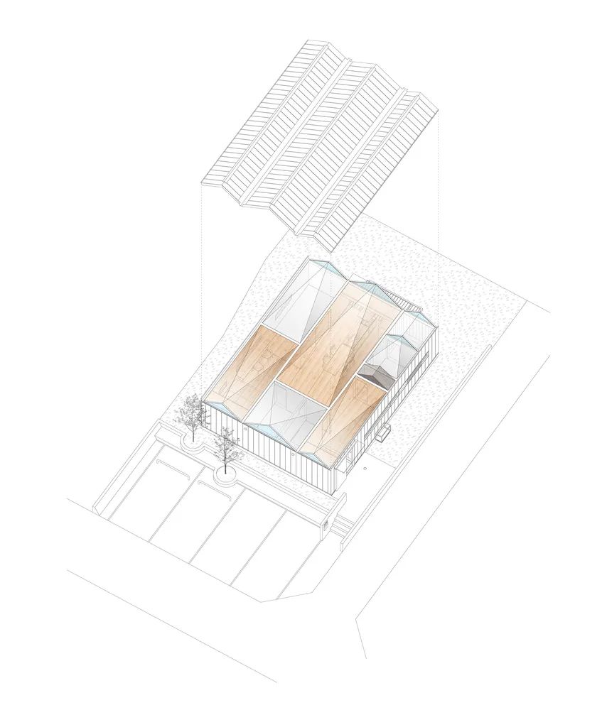 日本木造建築私人住宅，木構造六光天井の家／安藤祐介建築空間研究所