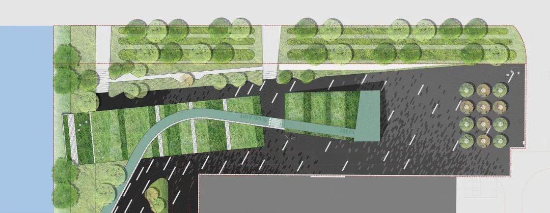 平面圖 Plan Shanhai Waterfront Public Space 上海閔行橫涇港東岸水岸景觀空間／SPARK思邦