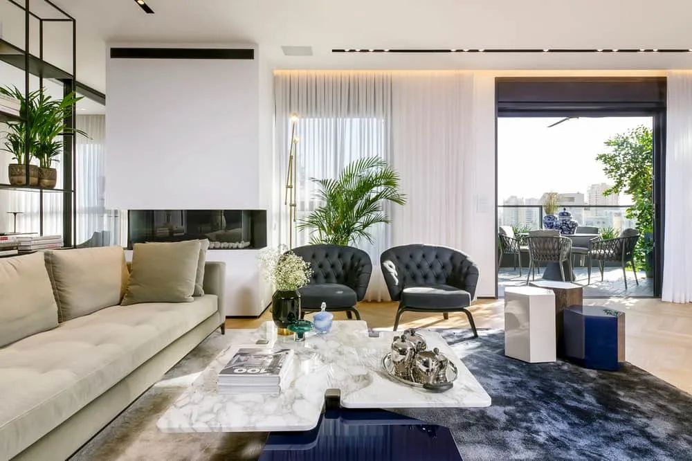 以色列豪華公寓頂樓室內設計 Israel Interior Design Weiss Penthouse／K.O.T Architects