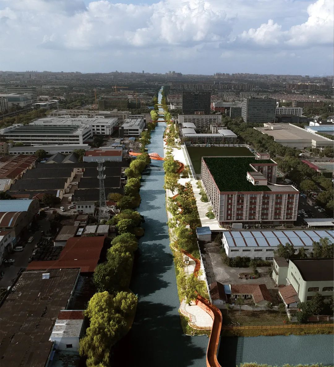 Shanhai Waterfront Public Space 上海閔行橫涇港東岸水岸景觀空間/SPARK思邦