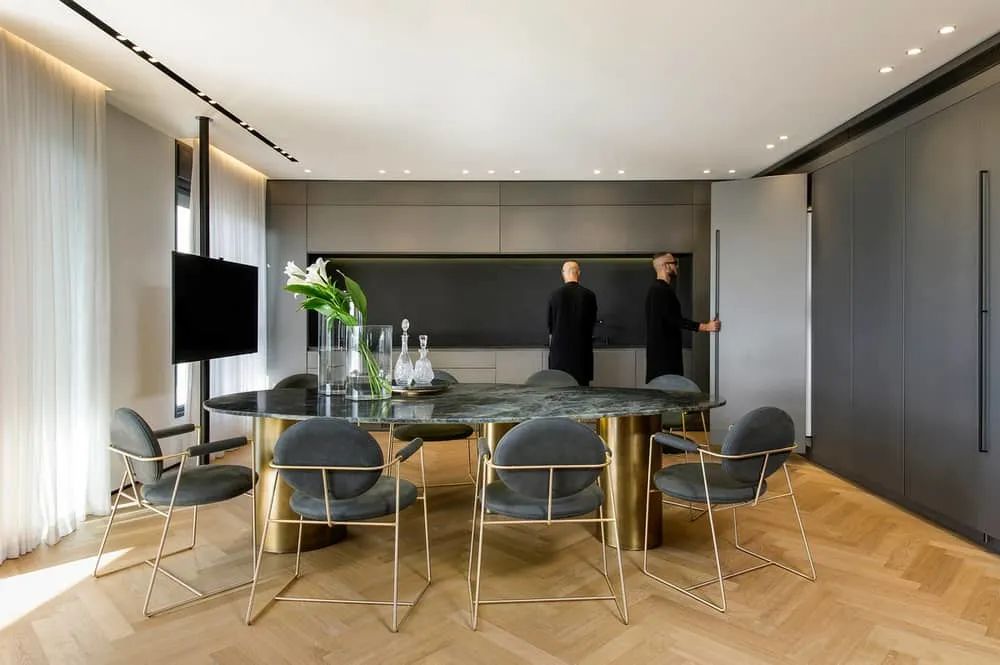 以色列豪華公寓頂樓室內設計 Israel Interior Design Weiss Penthouse／K.O.T Architects