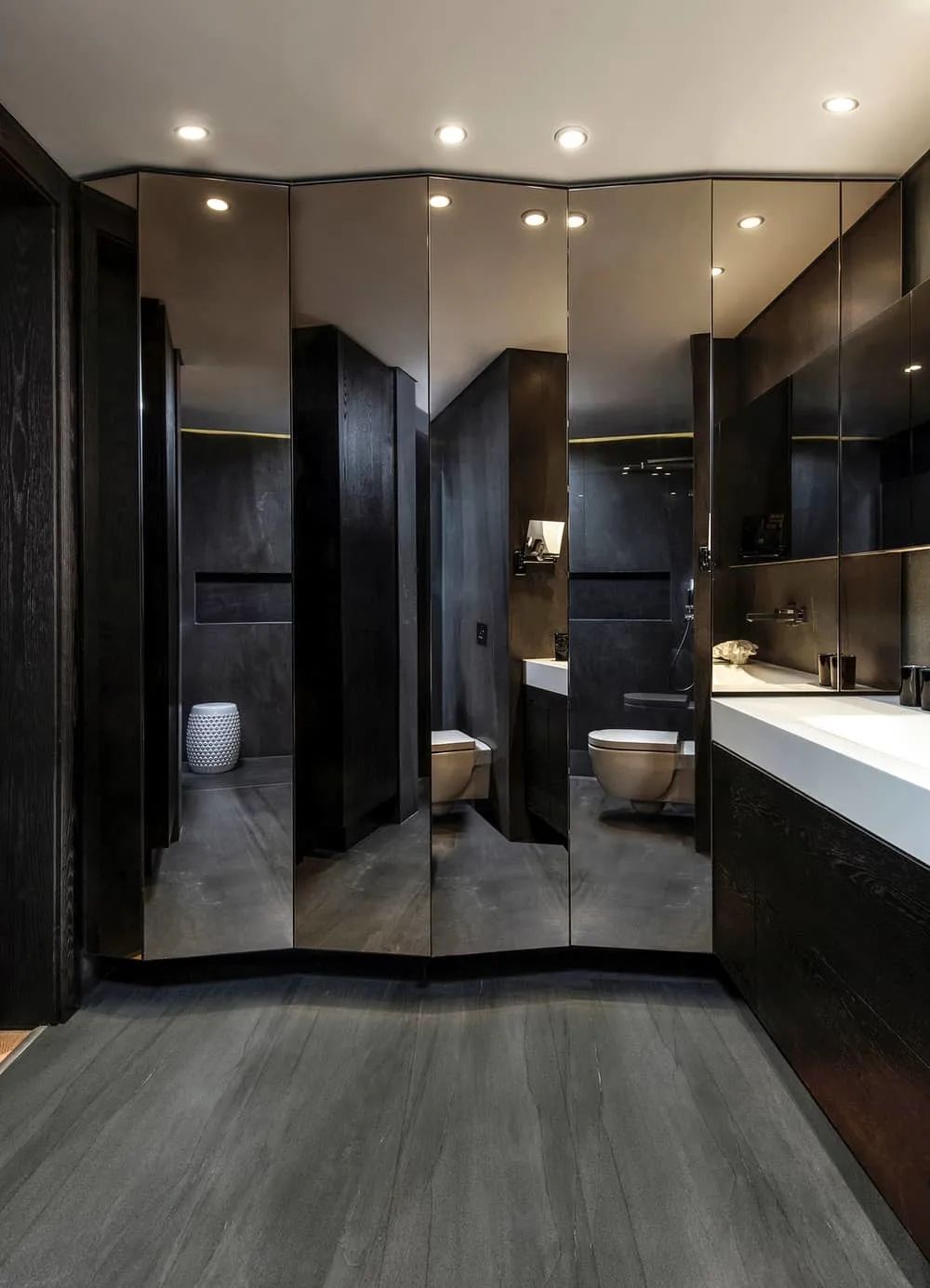 衛浴空間 洗手間 廁所 浴室 以色列豪華公寓頂樓室內設計 Israel Interior Design Weiss Penthouse/K.O.T Architects