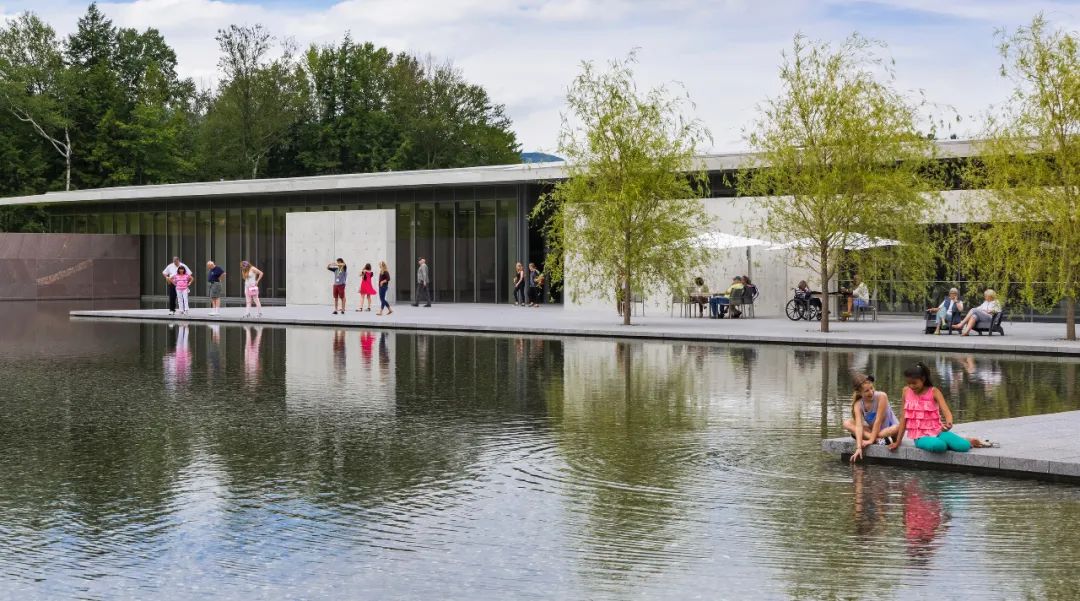 Clark Art Institute景觀設計   地點：美國，威廉姆斯  設計建造期間：2002-2014  合作方：Tadao Ando Associates；Gensler