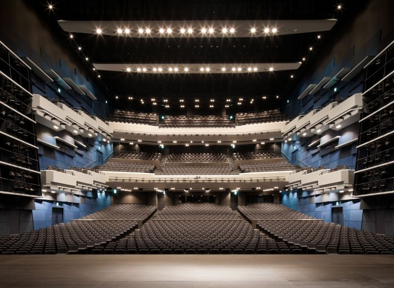 11至16F的「東急THEATRE Orb」。Orb有球體之意；©Shibuya Hikarie／攝影：SS Co.,Ltd.／照片提供：東急電鐵、日建設計