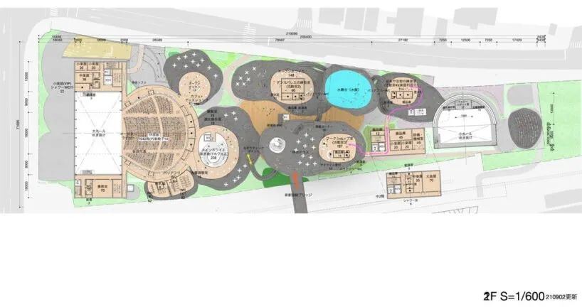 二樓平面圖 Plan 德島市文化藝術廳 awa アワー project 徳島文化芸術ホール／junya ishigami 石上純也