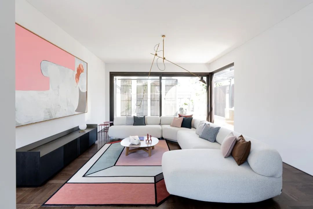 起居室 Living Room 澳洲格柵住宅 Shutter House Interior Design 室內設計／State of Kin Studio澳洲