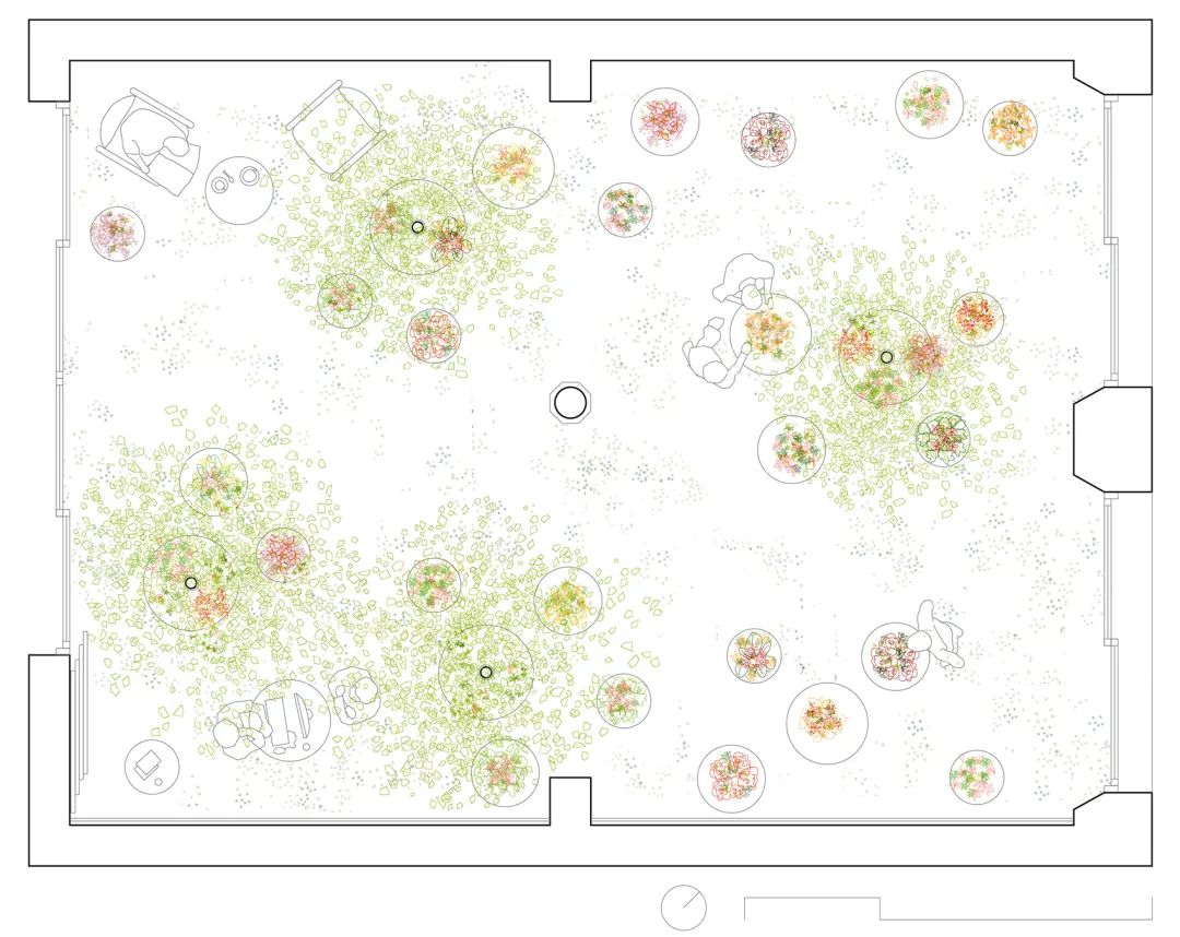 展區平面圖 Plan©Roman Izquierdo Bouldstridge 巴塞隆納花店室內設計 Spain Barcelona Colvin  Florist interior design／Roman Izquierdo Bouldstridge