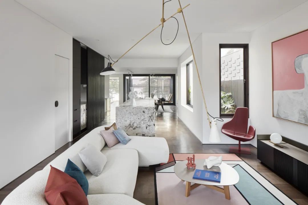 起居室 Living Room 澳洲格柵住宅 Shutter House Interior Design 室內設計／State of Kin Studio澳洲