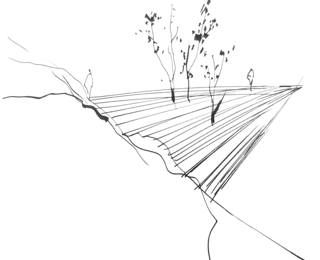 手繪概念圖 sketch 印度岩架住宅 Houses Peermade, India The Ledge/Wallmakers