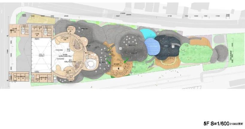 五樓平面圖 Plan 德島市文化藝術廳 awa アワー project 徳島文化芸術ホール/junya ishigami 石上純也
