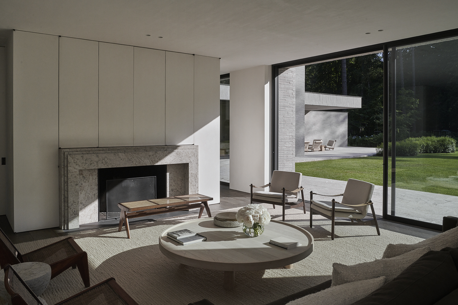 起居室 客廳 living room Belgium OV HOUSE interior design 比利時別墅室內設計/Nicolas Schuybro