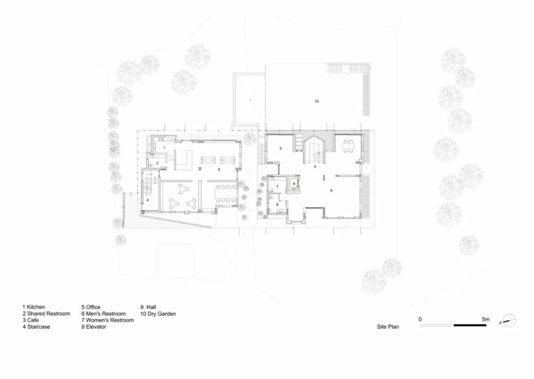 地面層平面圖 Plan 首爾金谷洞辦公室室內設計改造 Seoul Office interior design／BCHO Architects Associates
