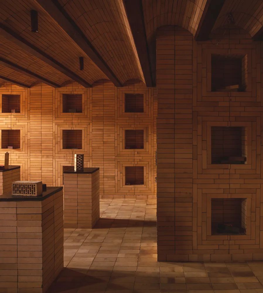 印度德里磚塊磚材展示體驗中心室內設計 India Dehli Jindal Mechno Bricks The Brick Bond Showroom interior design／RA Design Interiors Studio